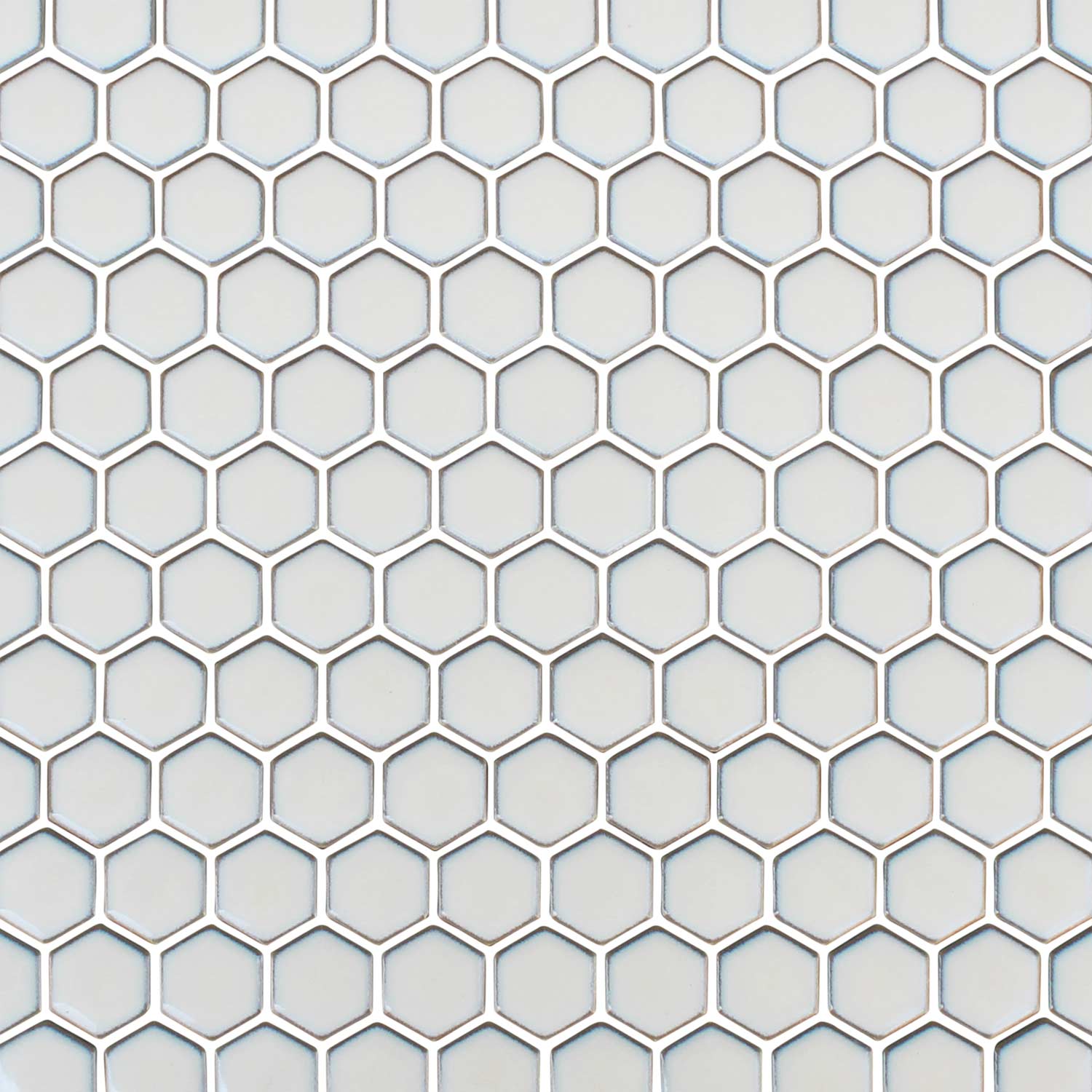 Crystal White Hexagon 1 X 1 Porcelain Tile Aquatiles