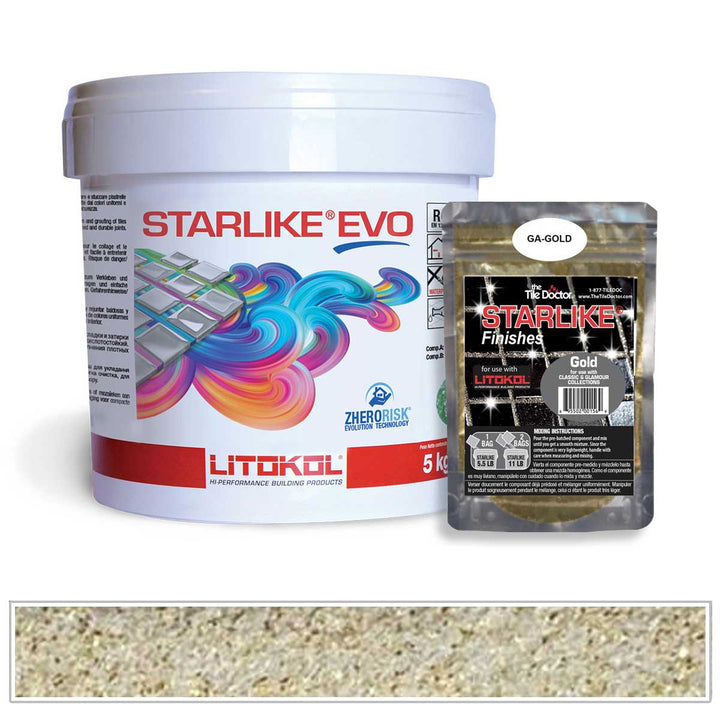 Titanium White 105 - Starlike EVO Epoxy Tile Grout, 5.5 lb. Pail