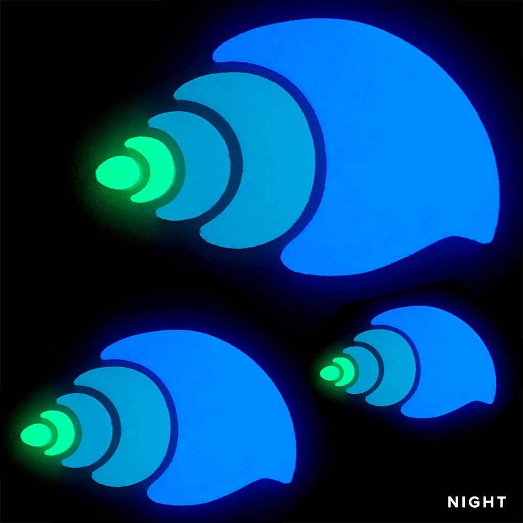 Nutmeg Shell Family Glow in the Dark Pool Mosaics AquaTiles