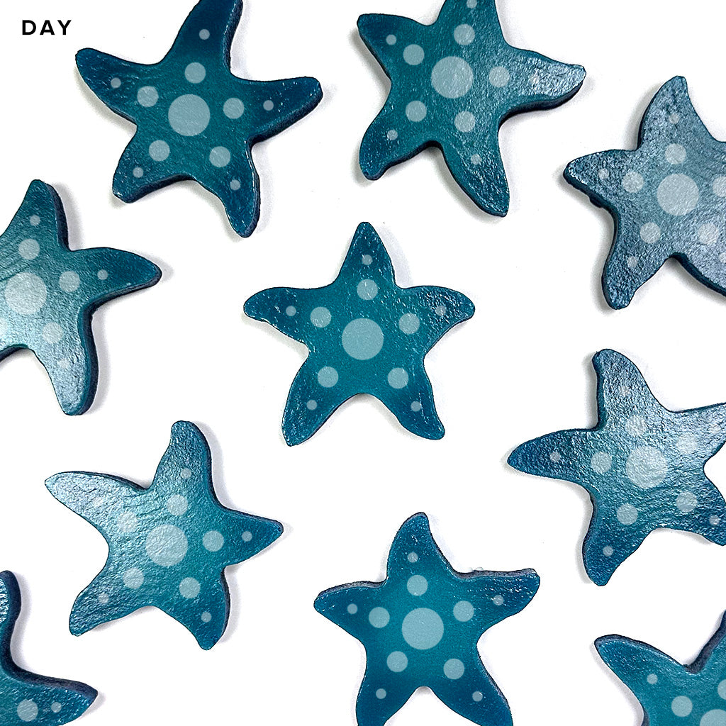Mini Starfish with Dots Step Marker  Pool Mosaics