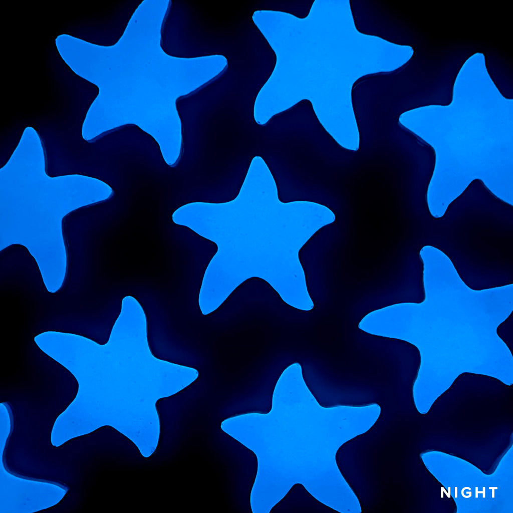 Mini Starfish Step Liner Glow in the Dark Pool Mosaics