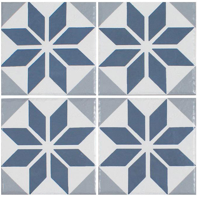 Ancient Floridita Azul 6x6 Waterline Pool Tile