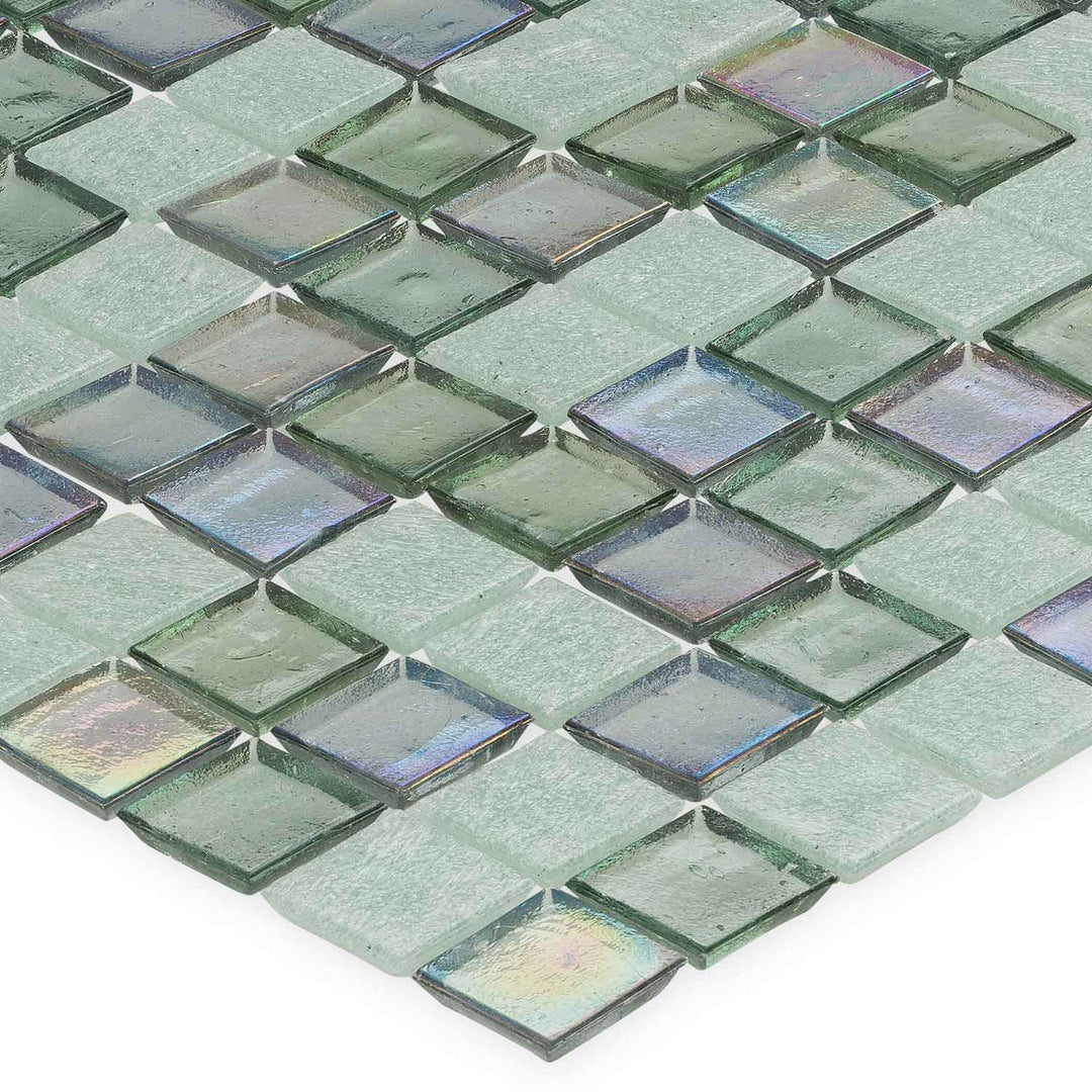 Asbury Park 1" x 1" Stacked Bond Glass Tile