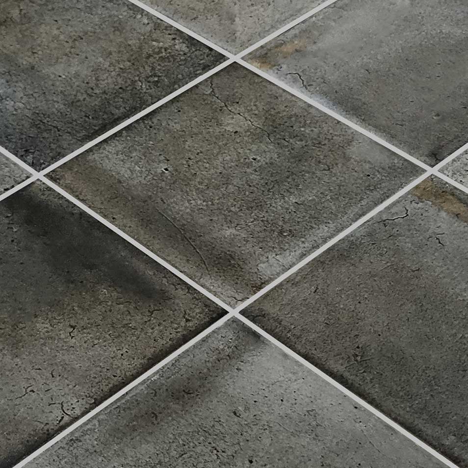Ash Black 6x6 Waterline Porcelain Tile