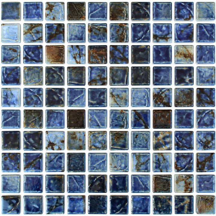 Autumn Blue 1x1 Porcelain Pool Tile