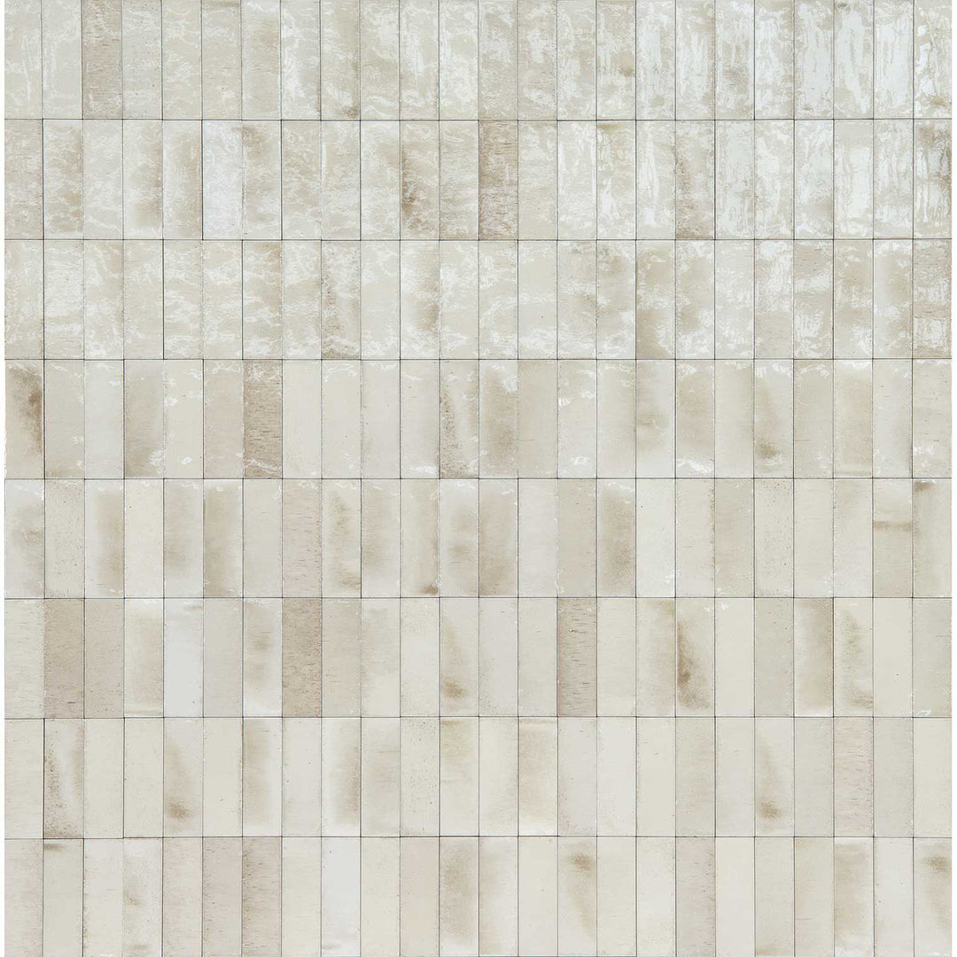 Pattern of beige and brown tiles with a grid overlay