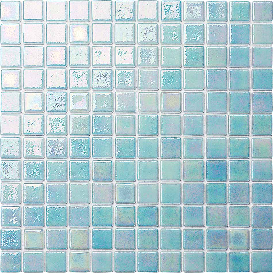 Blossom Light Iridescent 1x1 Glass Pool Tile
