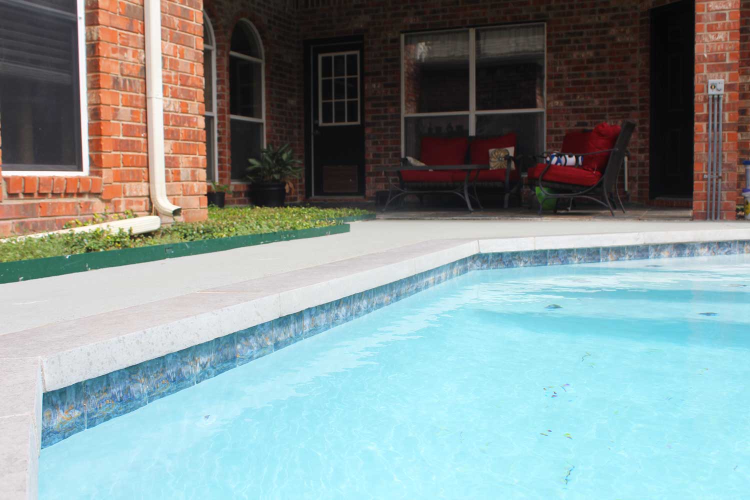 6 Inch Pool Depth Tile Blue Quartz 6