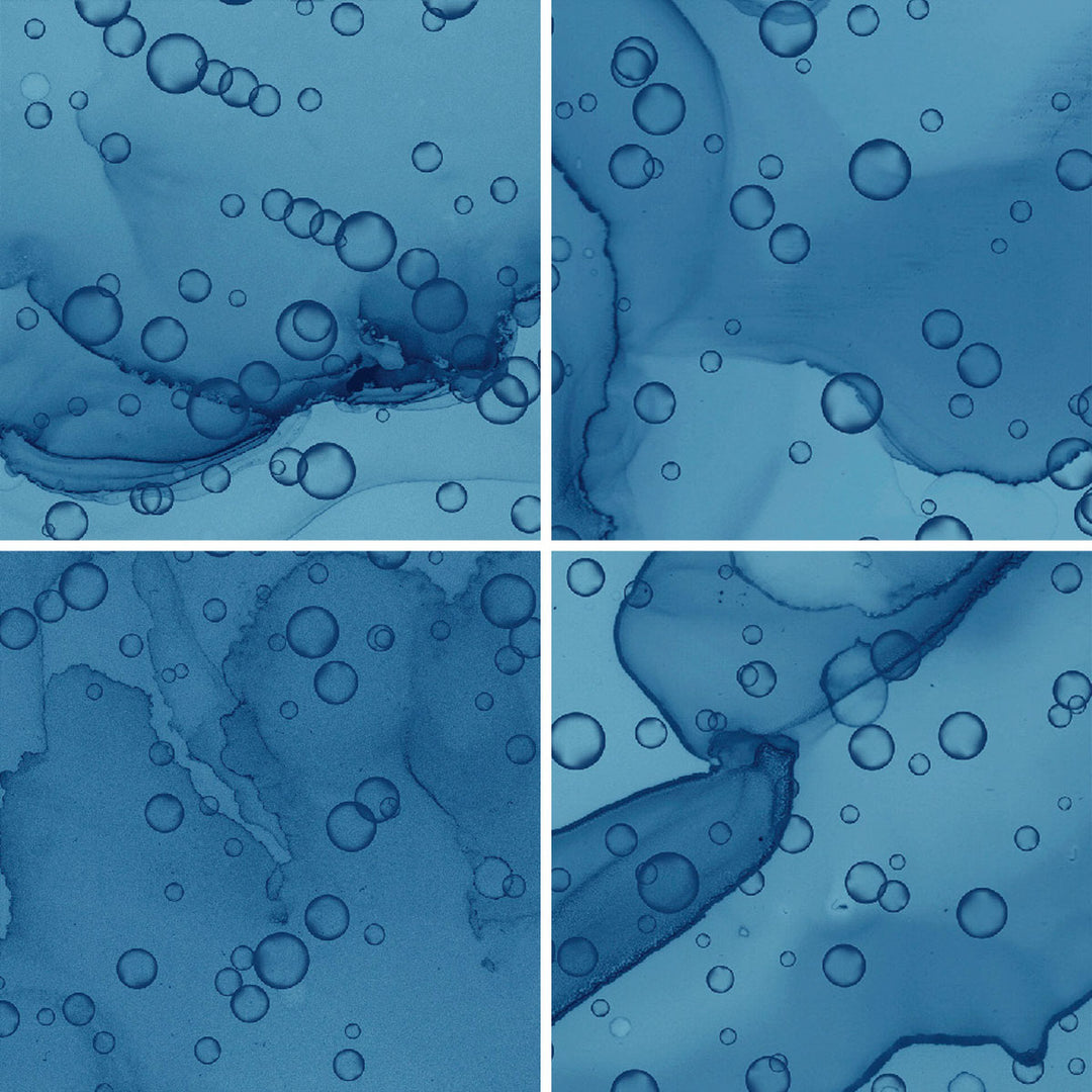 Bubbles Blue 6x6 Porcelain Pool Tile