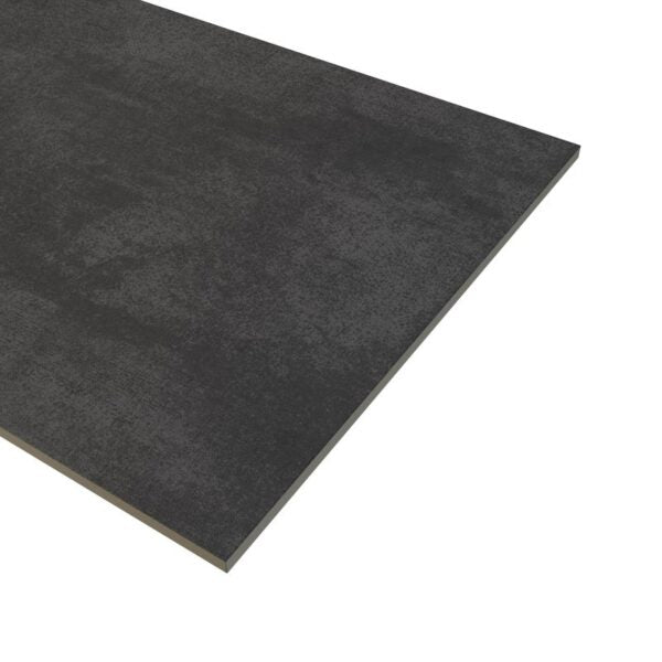 Carbon Black 12x24 Porcelain Floor Tile Corner