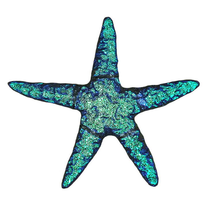Colorful starfish on a white background