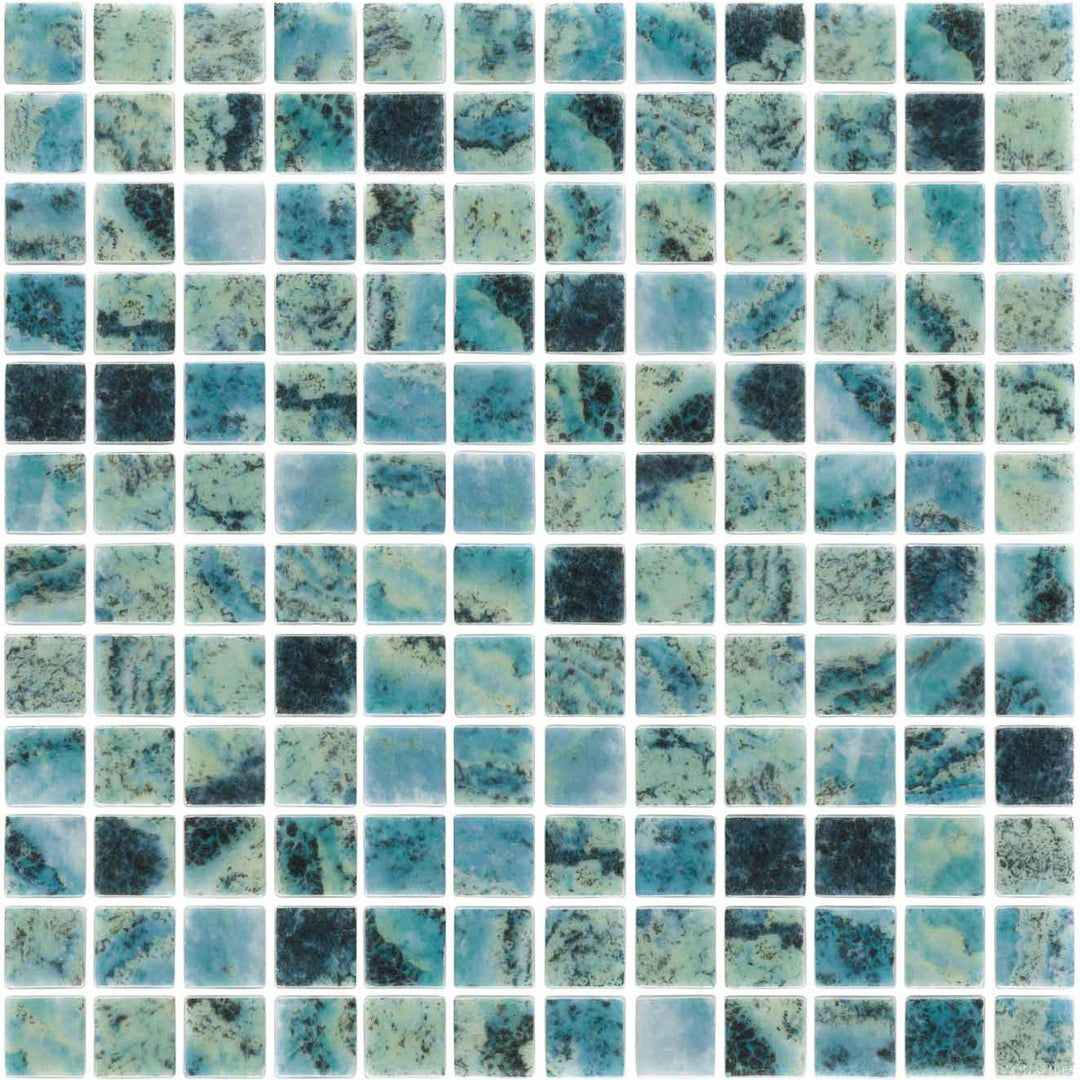 Ceos Aqua 1x1 Glass Pool Tile