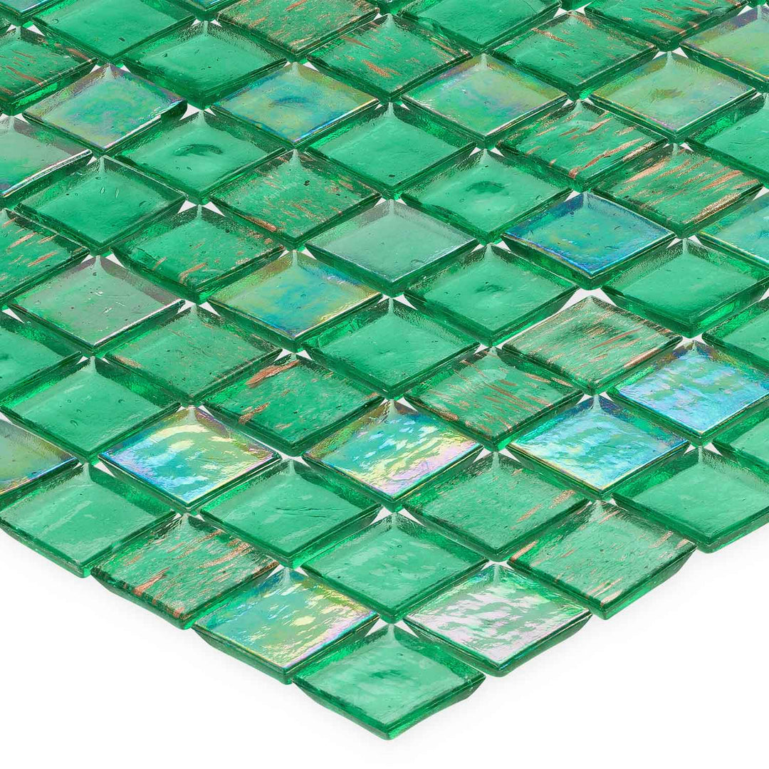 Chesapeake 1x1 Stacked Recycled Glass Pool Tile