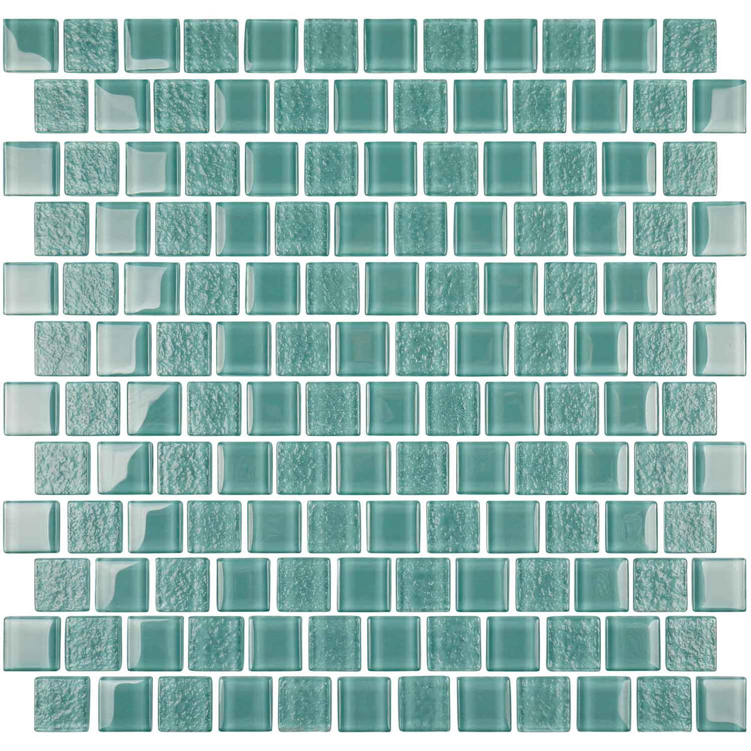 Classic Turquoise 1x1 Glass Pool Tile