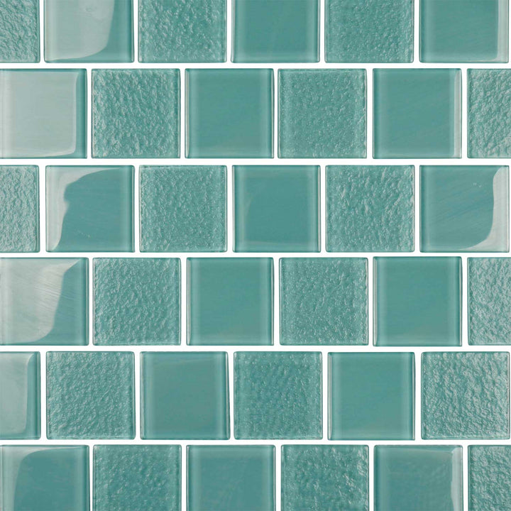 Classic Turquoise 2x2 Glass Mosaic Tile