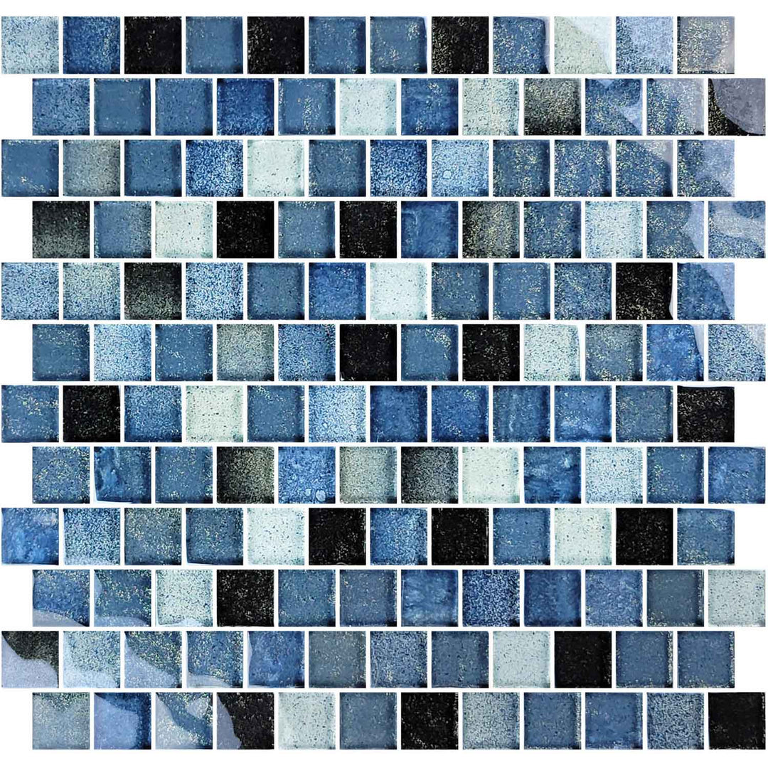 Crystal Water Blue Lagoon 1x1 Glass Tile