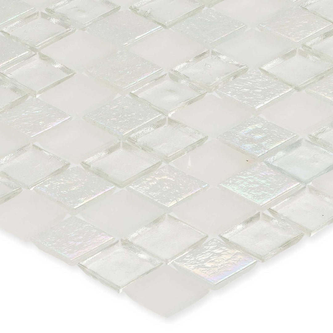 Destin 1x1 Stacked Recycled Glass Pool Tile
