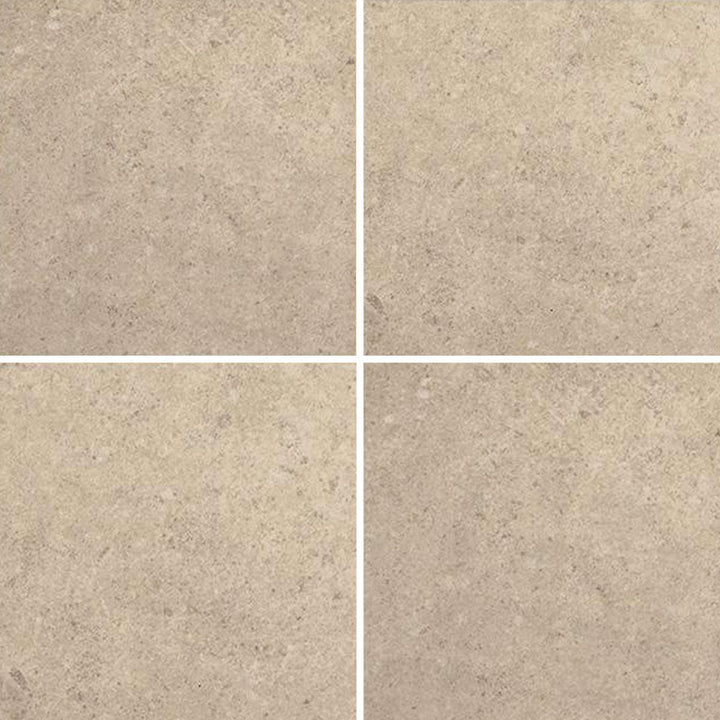 6x6 Aquatica District Series beige porcelain pool tile with soft stone inspired texture and warm neutral tones for pools and spas
