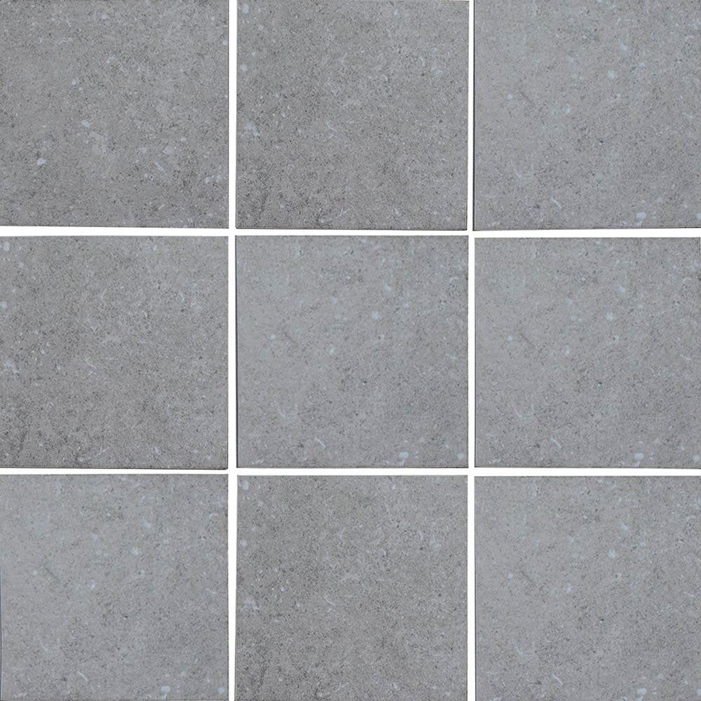 Nine square tiles of gray stone pattern