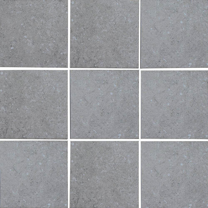 Nine square tiles of gray stone pattern