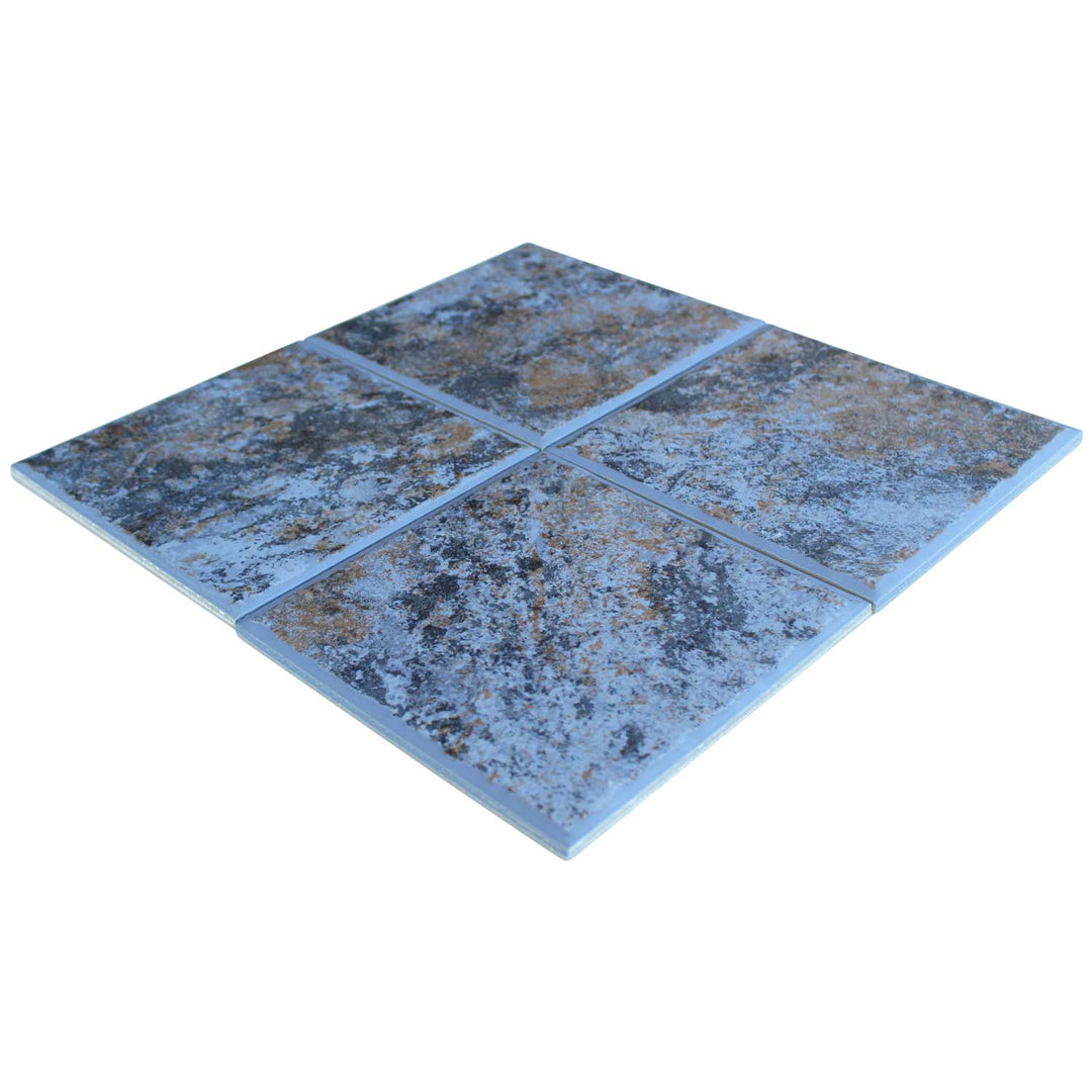 French Gray 6x6 Waterline Porcelain Pool Tile