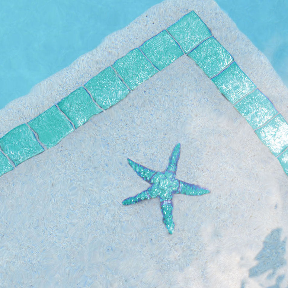 Fusion Caribbean 2x2 Installed Around Steps