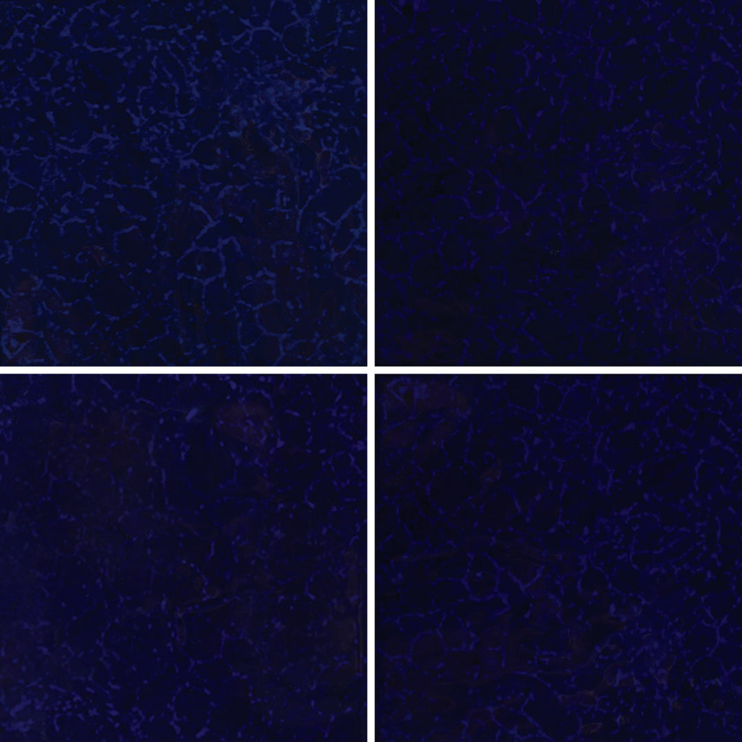 6x6 Aquatica Fusion II Series porcelain pool tile in deep cobalt blue with subtle textured surface for pools, spas, and water features