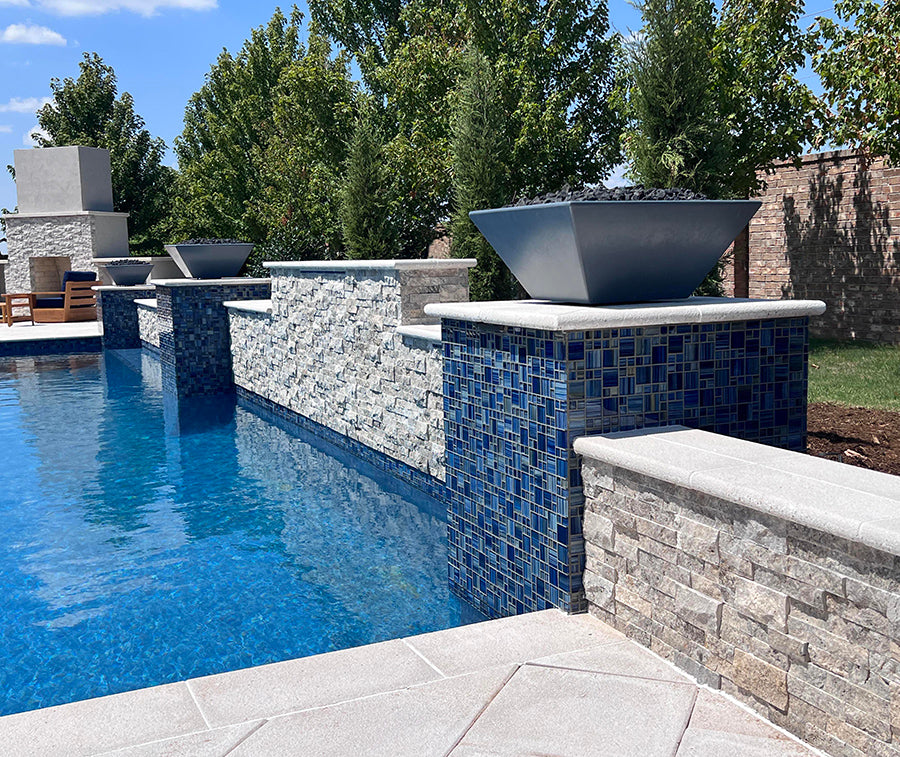 Neptune Seas 1" x 2" Glass Tile