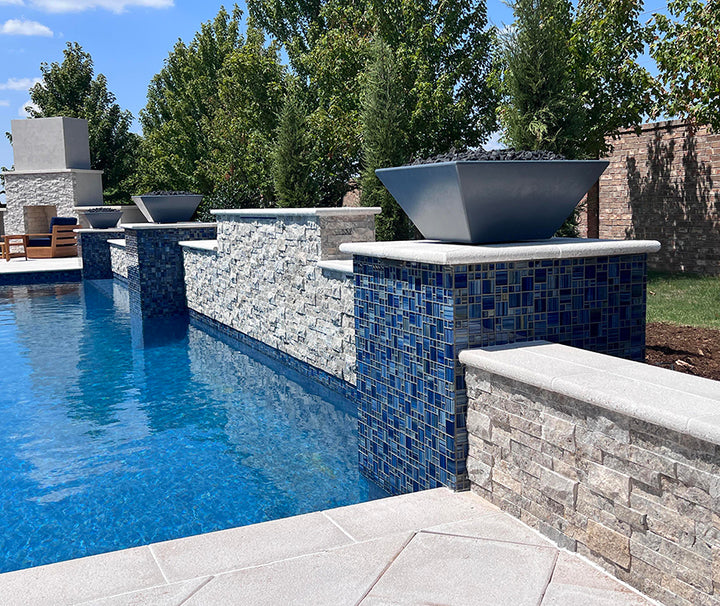 Neptune Seas 1" x 2" Glass Tile