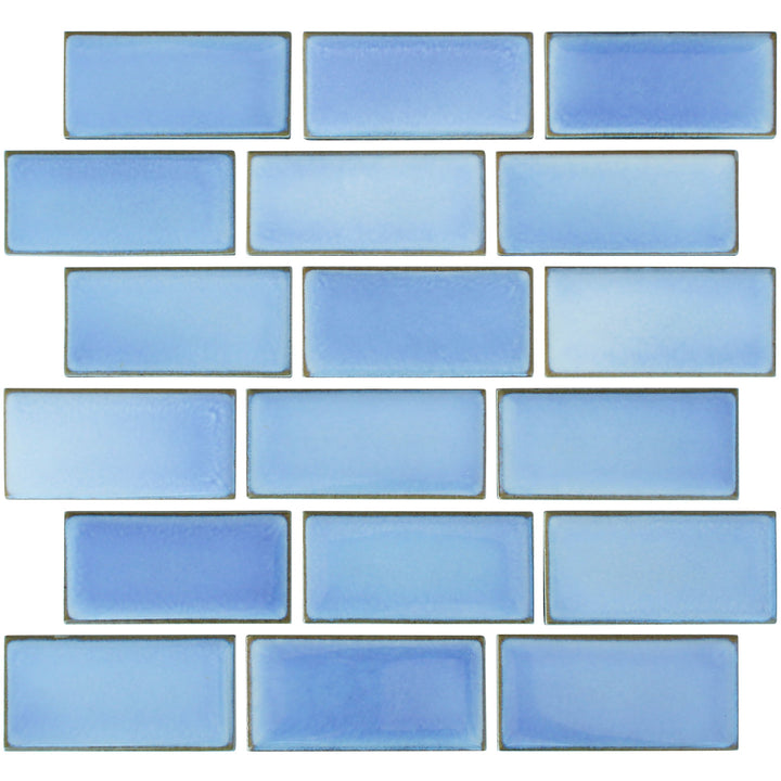 Glacier Blue 2x4 Subway Porcelain Pool Tile