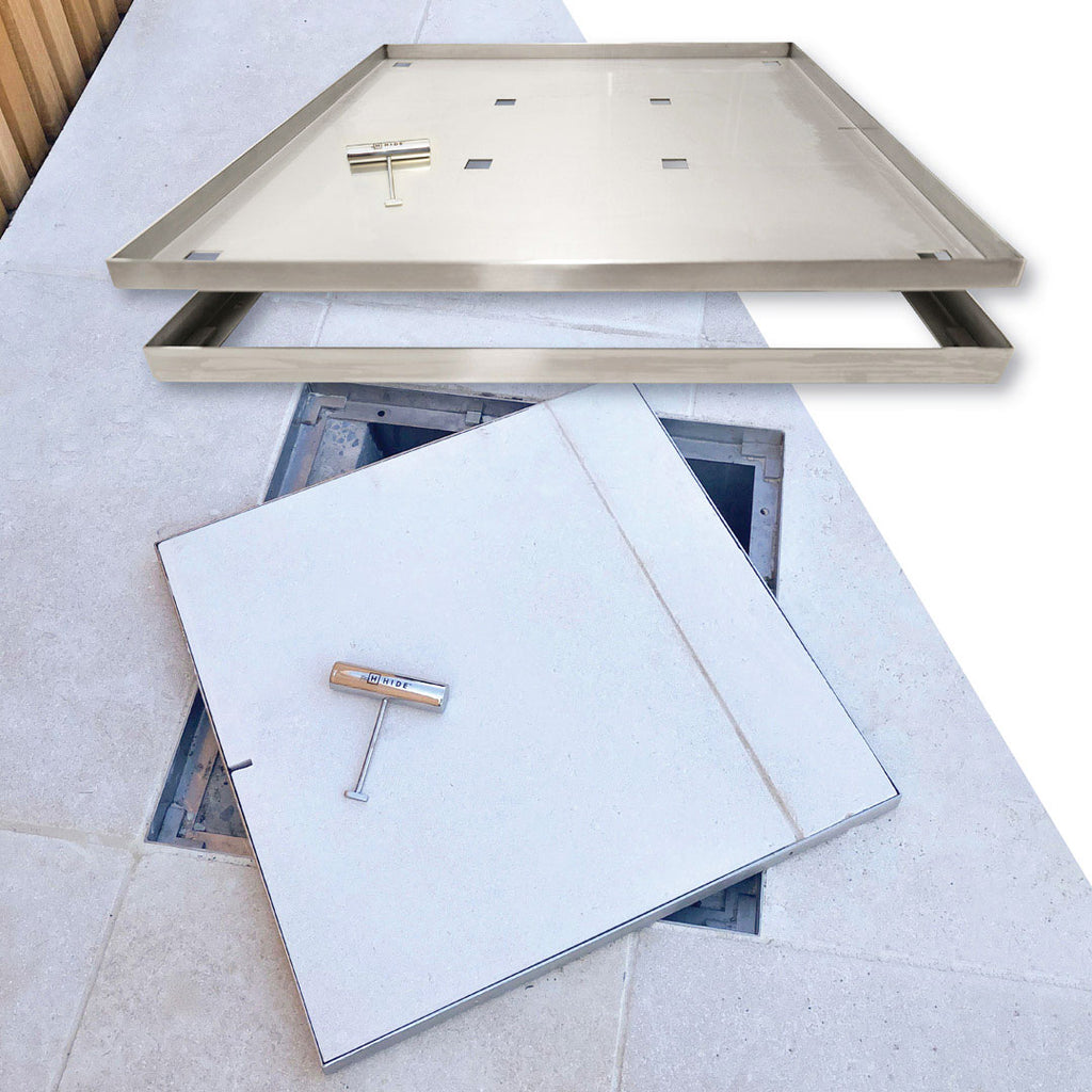 ロッド Hide Hide HIDE-Manhole-Access-Cover-Kit-
