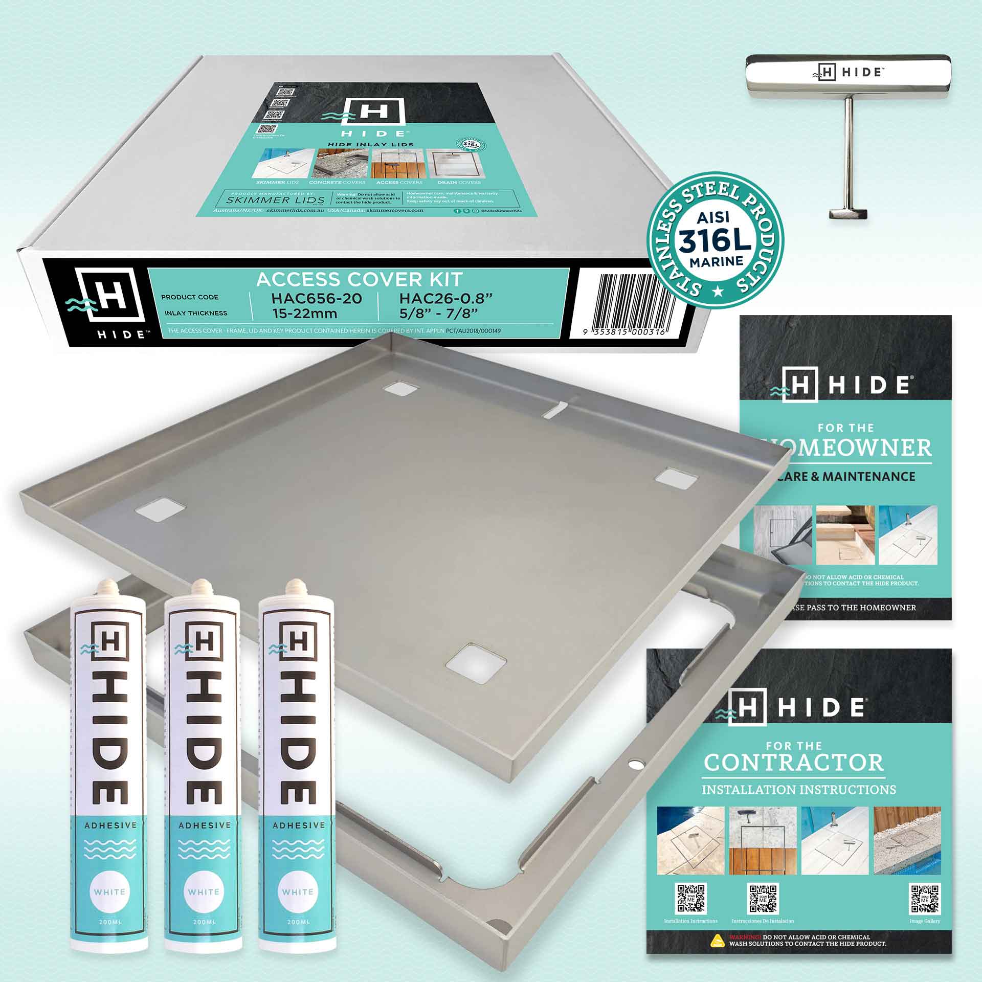 HIDE Manhole Access Cover Kit – AquaTiles