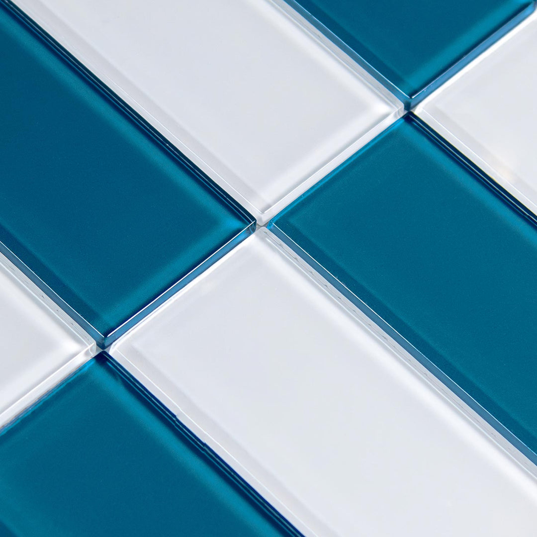 Imperial Blue 3x6 Glass Tile