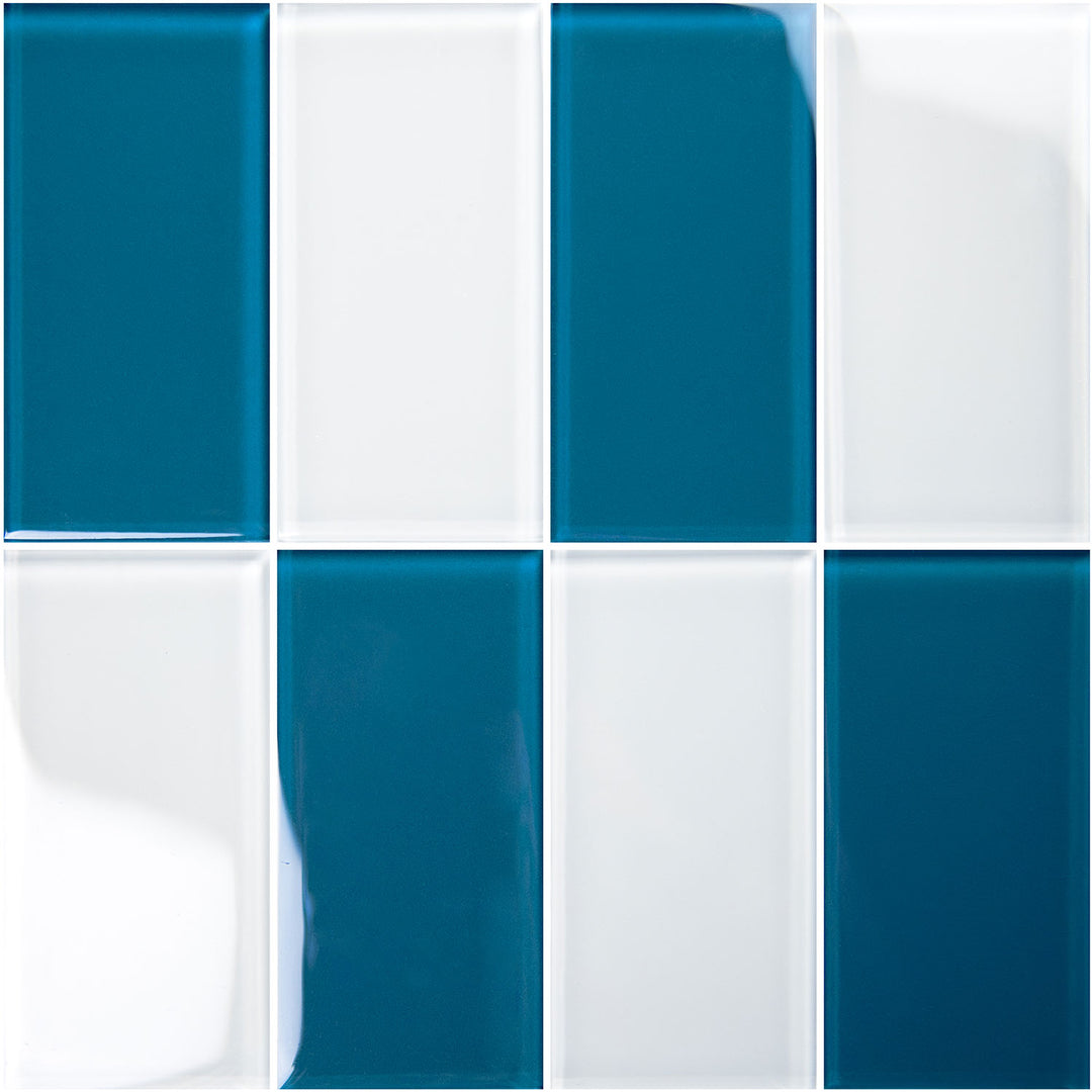 Imperial Blue 3x6 Glass Tile