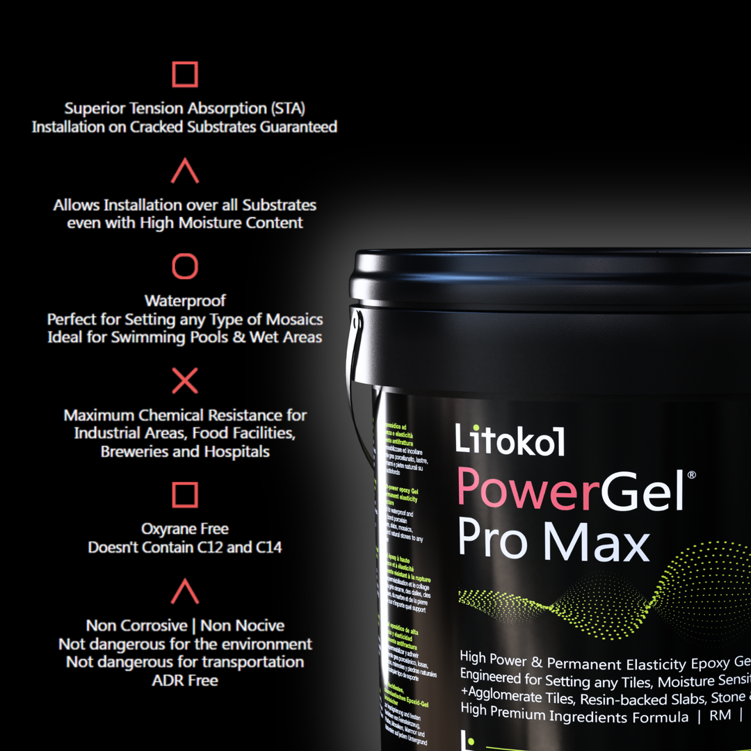 Litokol PowerGel Pro Max Tile Adhesive 11 lb. Pail