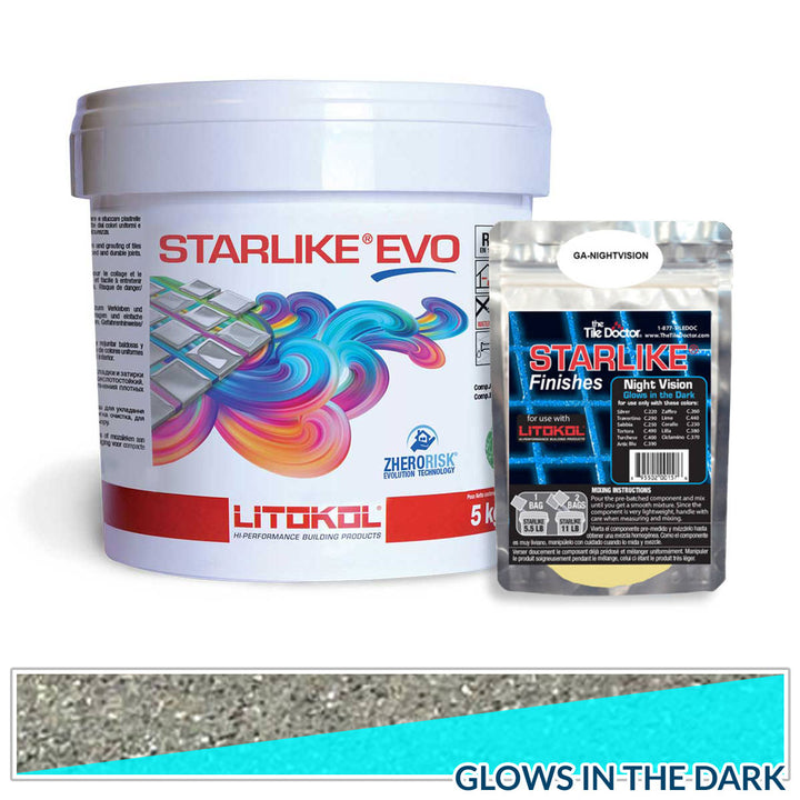 Silk Grey 115 - Starlike EVO Epoxy Tile Grout, 5.5 lb. Pail