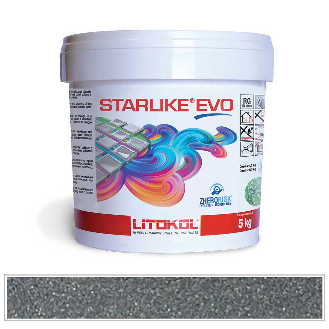 Litokol Starlike EVO 130 Slate Grey Tile Grout by AquaTiles
