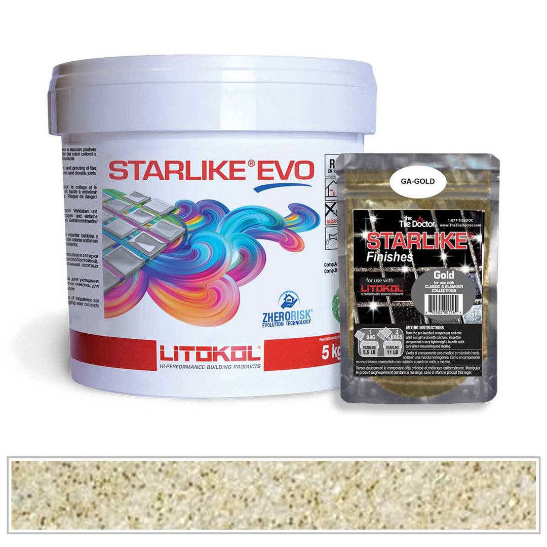 Litokol Starlike EVO 202 Natural Gold Shimmer Tile Grout by AquaTiles