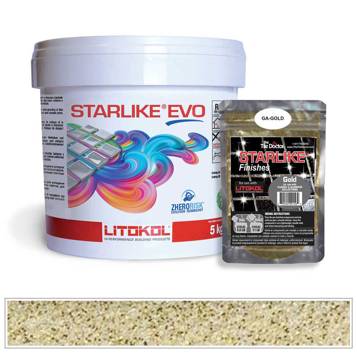Litokol Starlike EVO 210 Griege Gold Shimmer Tile Grout by AquaTiles