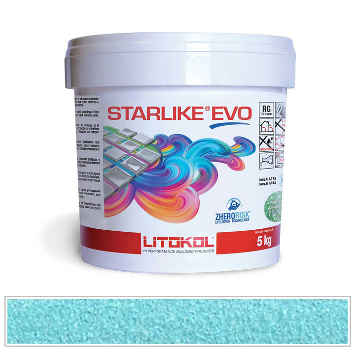 Litokol Starlike EVO 320 Caribbean Blue Tile Grout by AquaTiles