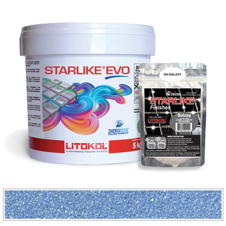 Litokol Starlike EVO 330 Aviation Blue Galaxy Shimmer Tile Grout by AquaTiles