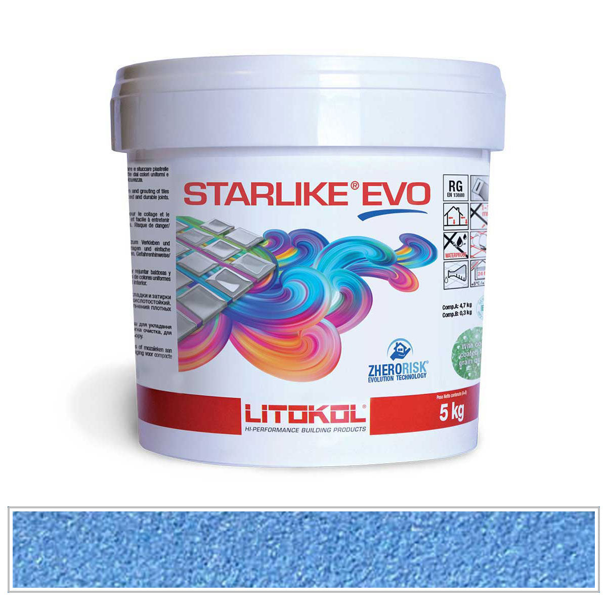 Aviation Blue 330 - Starlike EVO Epoxy Tile Grout, 5.5 lb. Pail – AquaTiles