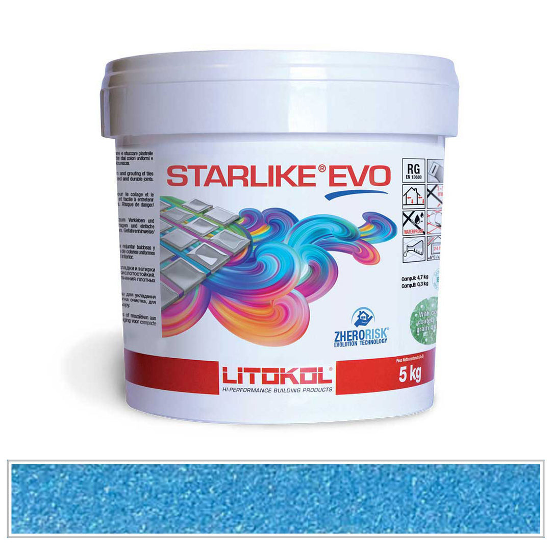 Litokol Starlike EVO 340 Denim Blue Tile Grout by AquaTiles