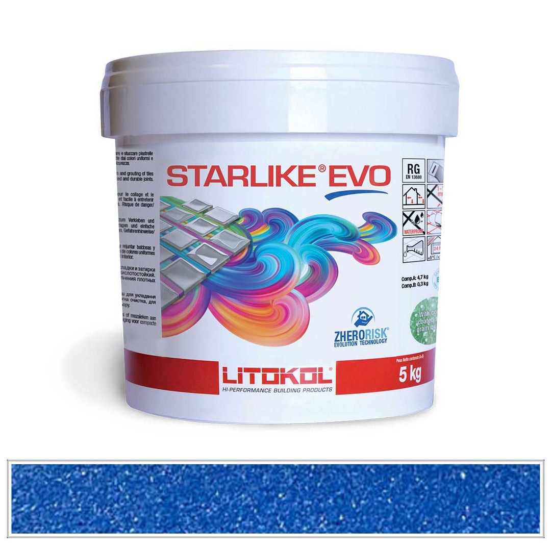 Litokol Starlike EVO 350 Sapphire Blue Tile Grout by AquaTiles