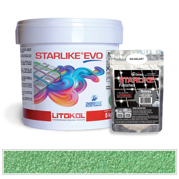 Litokol Starlike EVO 420 Pine Green Galaxy Shimmer Tile Grout by AquaTiles