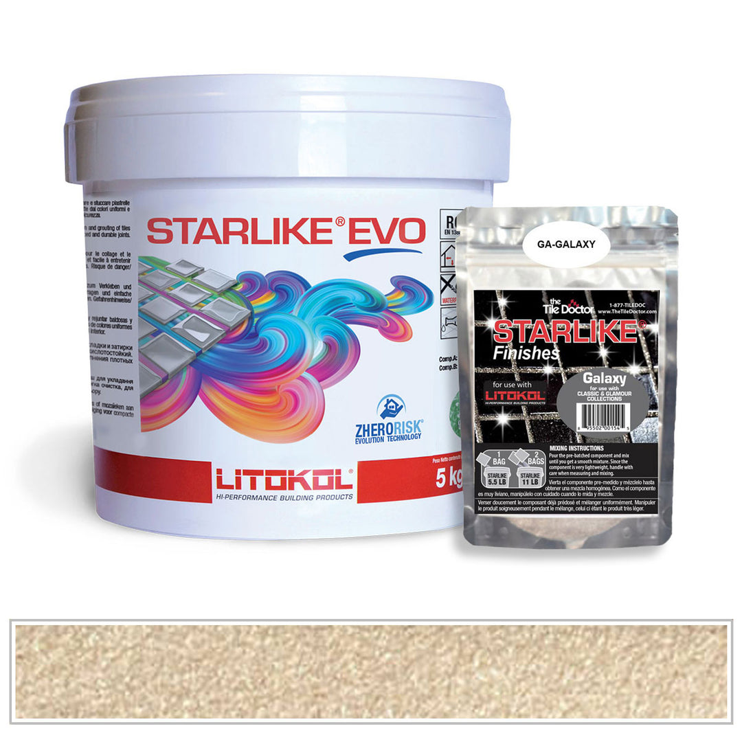 Litokol Starlike EVO 500 Powder Pink Galaxy Shimmer Tile Grout by AquaTiles