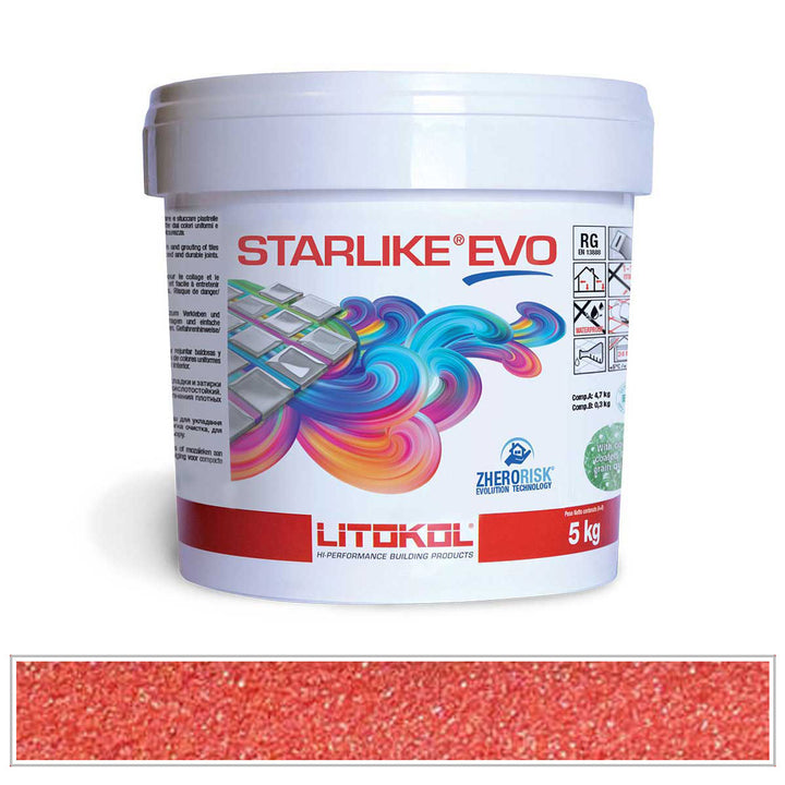 Litokol Starlike EVO 550 East Red Tile Grout by AquaTiles
