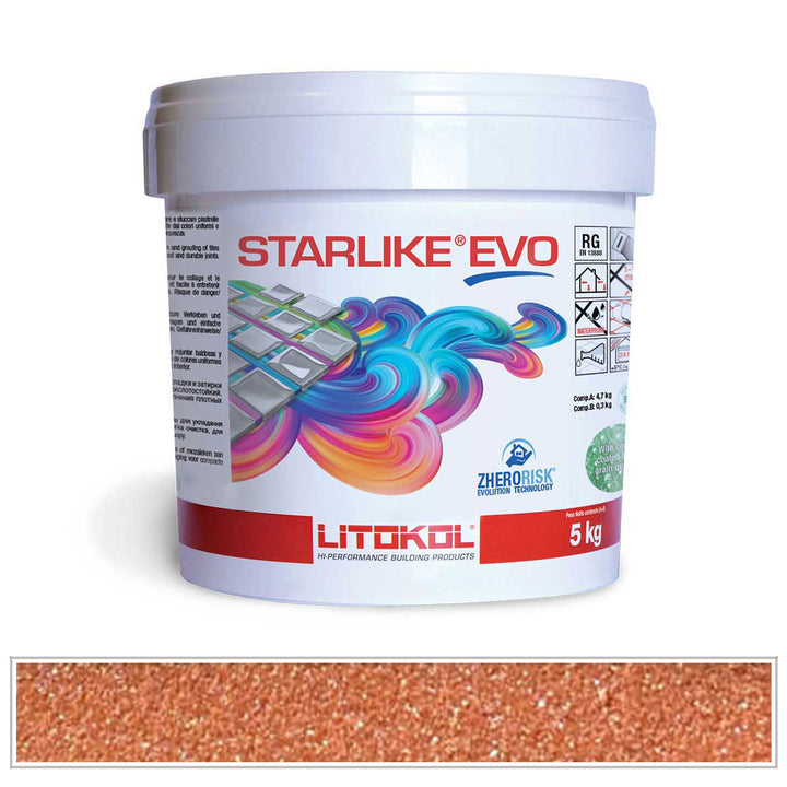 Litokol Starlike EVO 580 Brick Red Tile Grout by AquaTiles