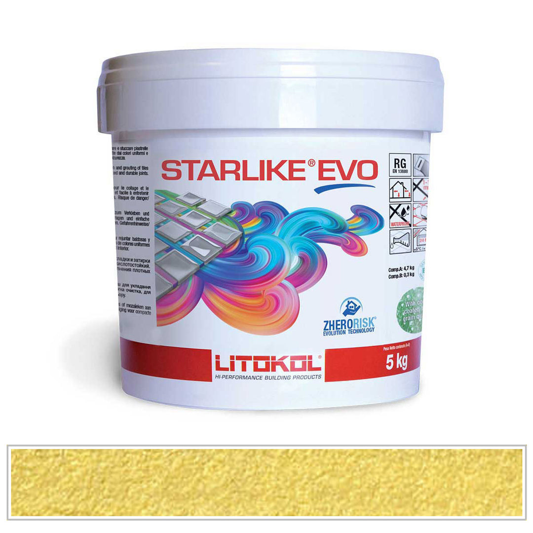 Litokol Starlike EVO 600 Vanilla Yellow Tile Grout by AquaTiles