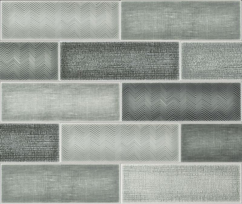 Loft Gray Backsplash Kitchen Shower Ceramic Wall Tile
